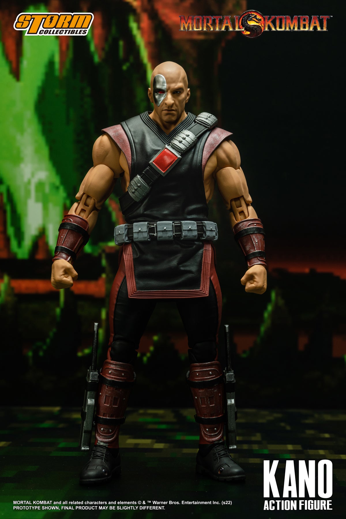 Kano Mortal Kombat Storm Collectible Action Figure