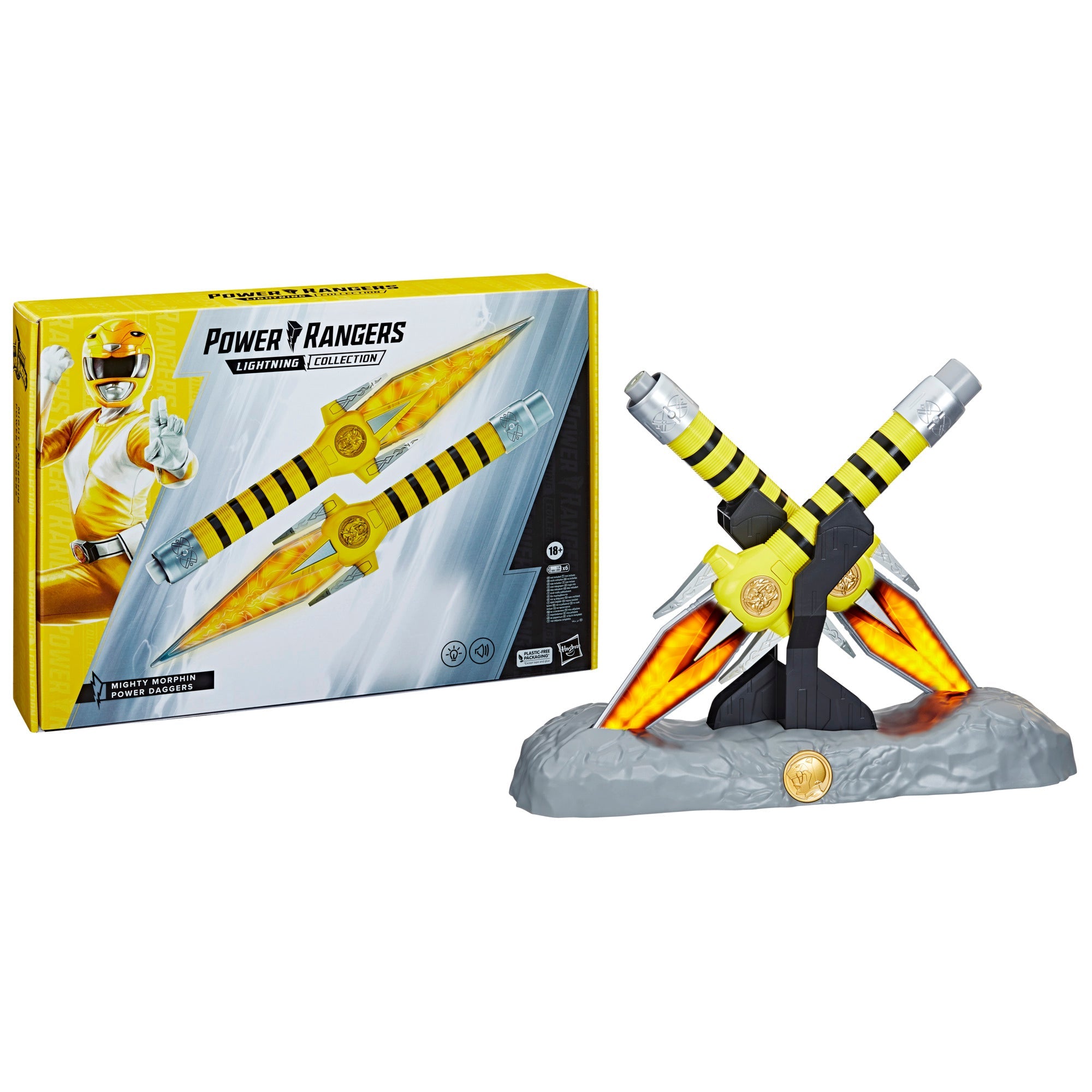 Lightning Ranger Token Lightning Collection Mighty Morphin Yellow Ranger Power Daggers