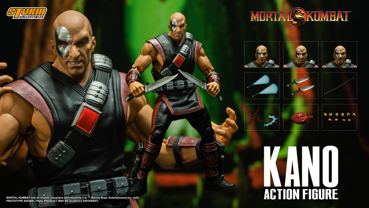 Kano Mortal Kombat Storm Collectible Action Figure