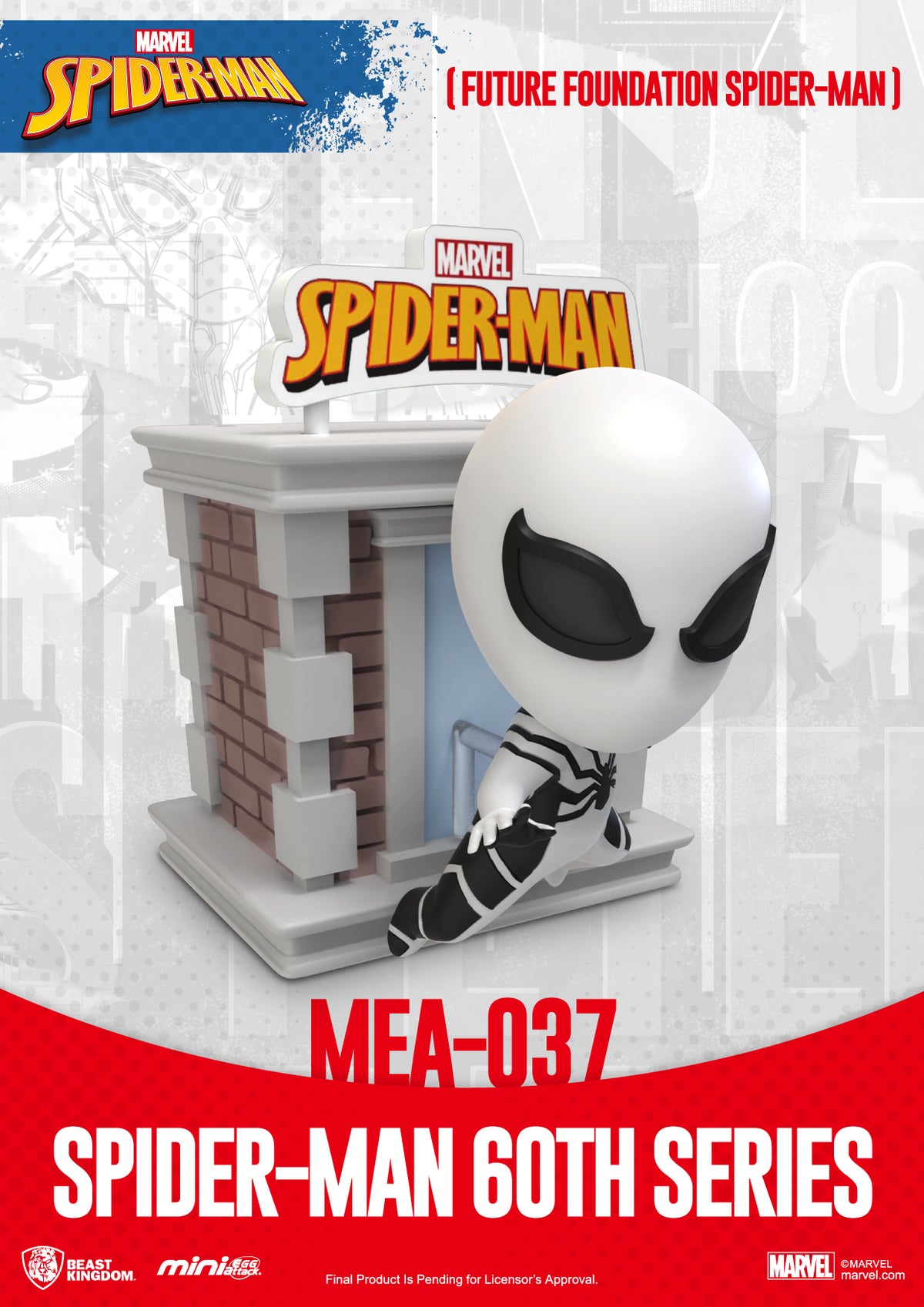 Spider-Man 60th Anniversary MEA-037 Mini Egg Attack Figure Display