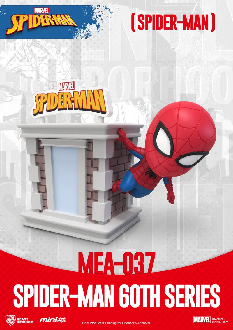 Spider-Man 60th Anniversary MEA-037 Mini Egg Attack Figure Display