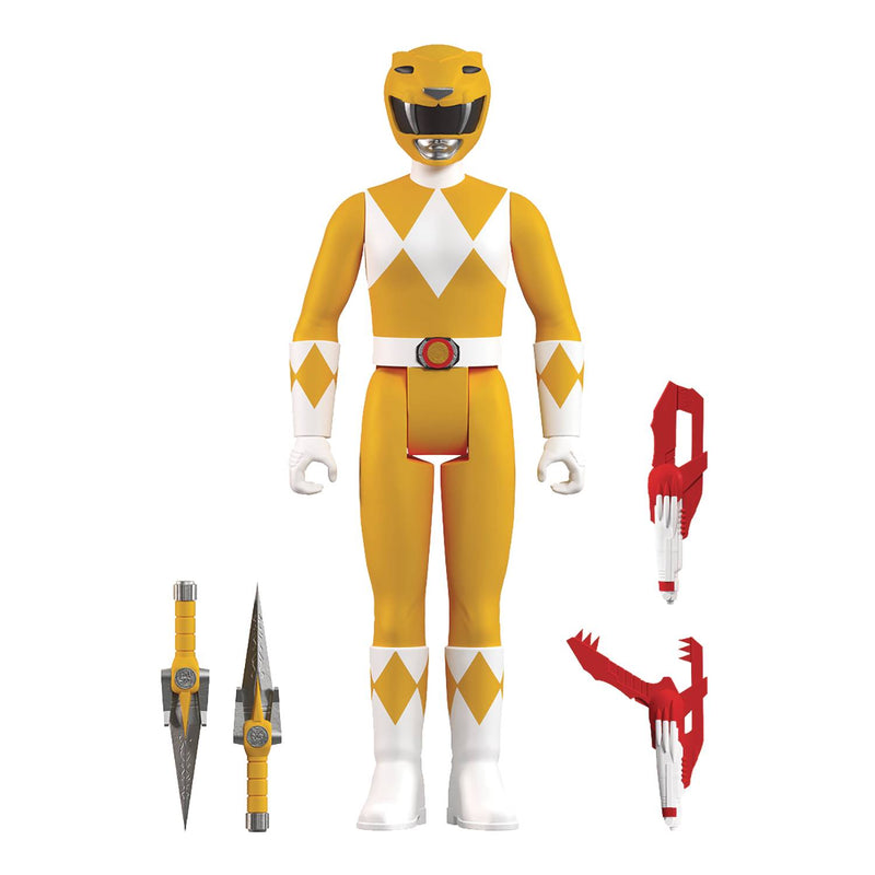Yellow Ranger - Power Rangers Super7 ReAction Figure