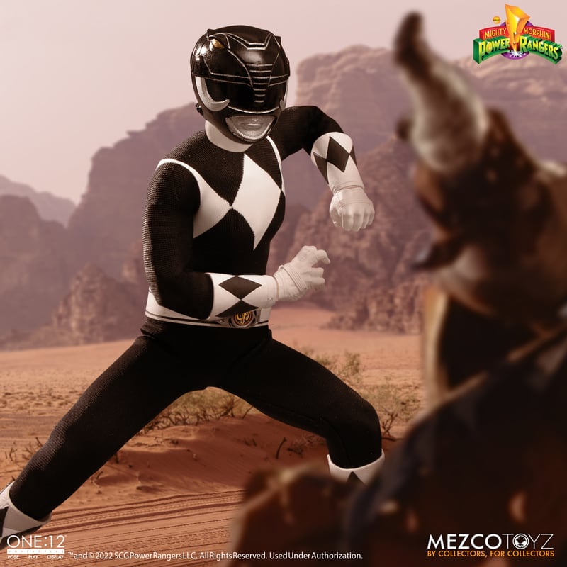 Mezco Toys Mighty Morphin Power Rangers Fantastic Four Deluxe Steel Box Set | Figura 1/12 Da Collezione 16-17 Cm In Edizione Speciale